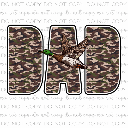 Duck Camo Dad Mallard Digital File